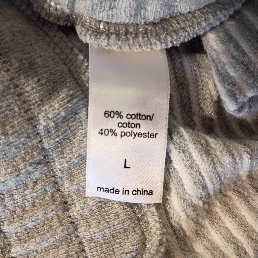 Maurices Women's Size Large Gray and White Striped Soft Knit Mini Skirt EUC - Picture 6 of 6